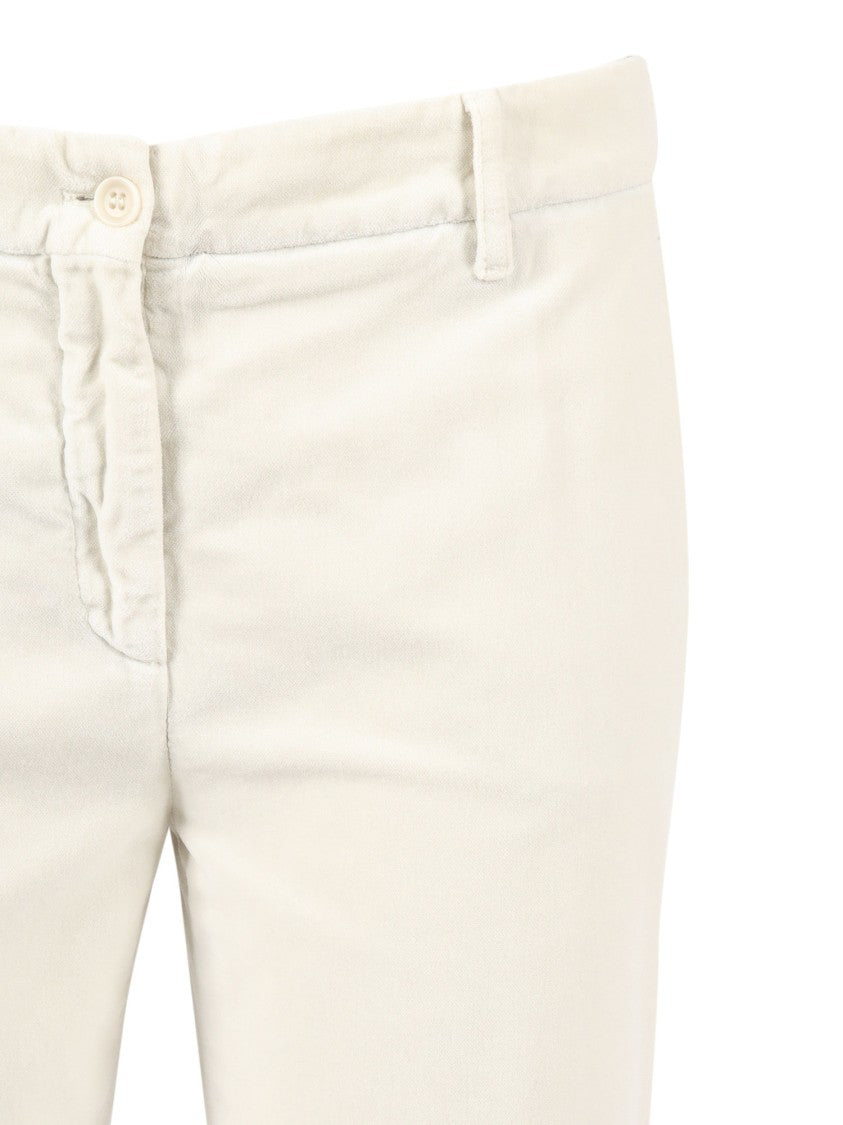 Aspesi Tailored Long Pants With Classic Button Closure