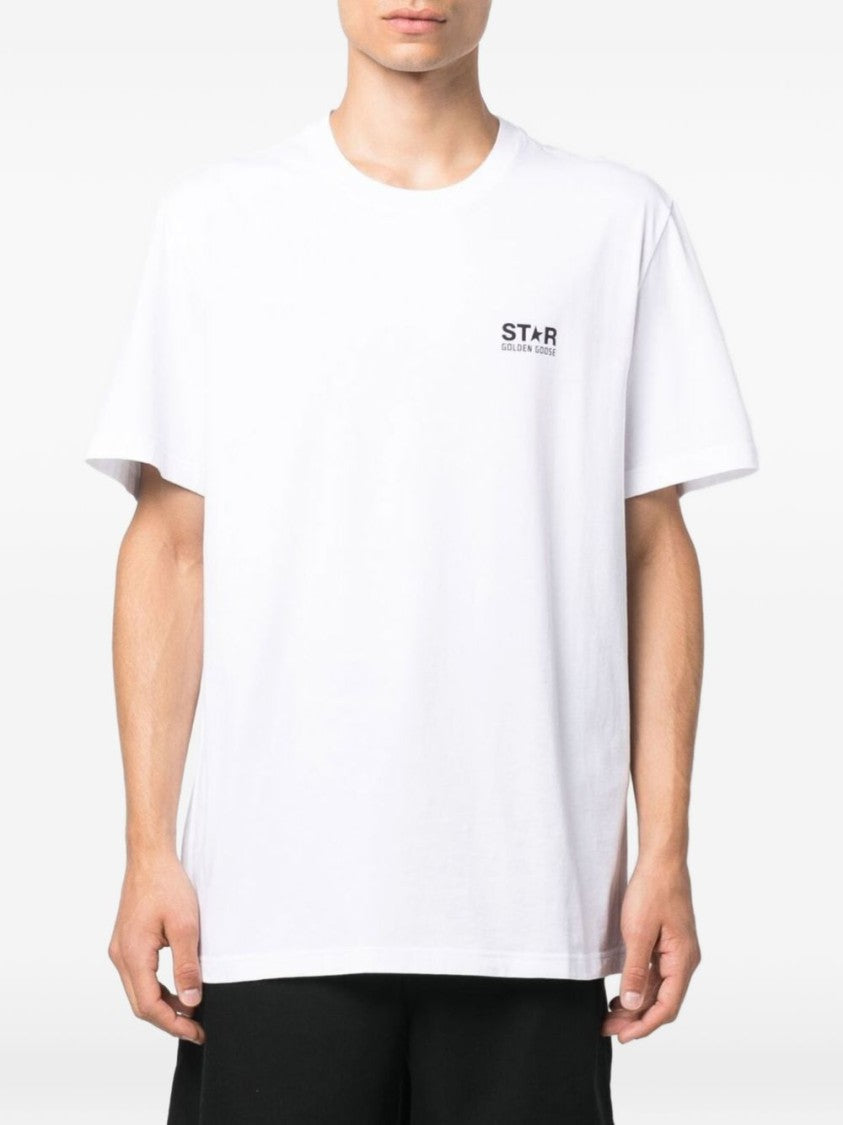 Golden Goose White Iconic Logo Cotton T-Shirt