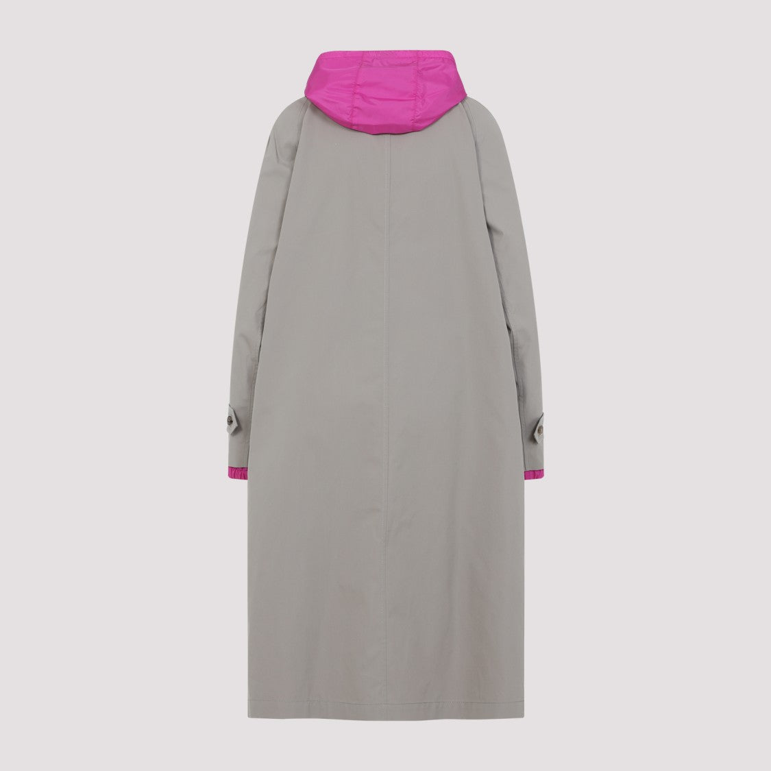 Miu Miu Relaxed-Fit Coat With Contrasting Hood