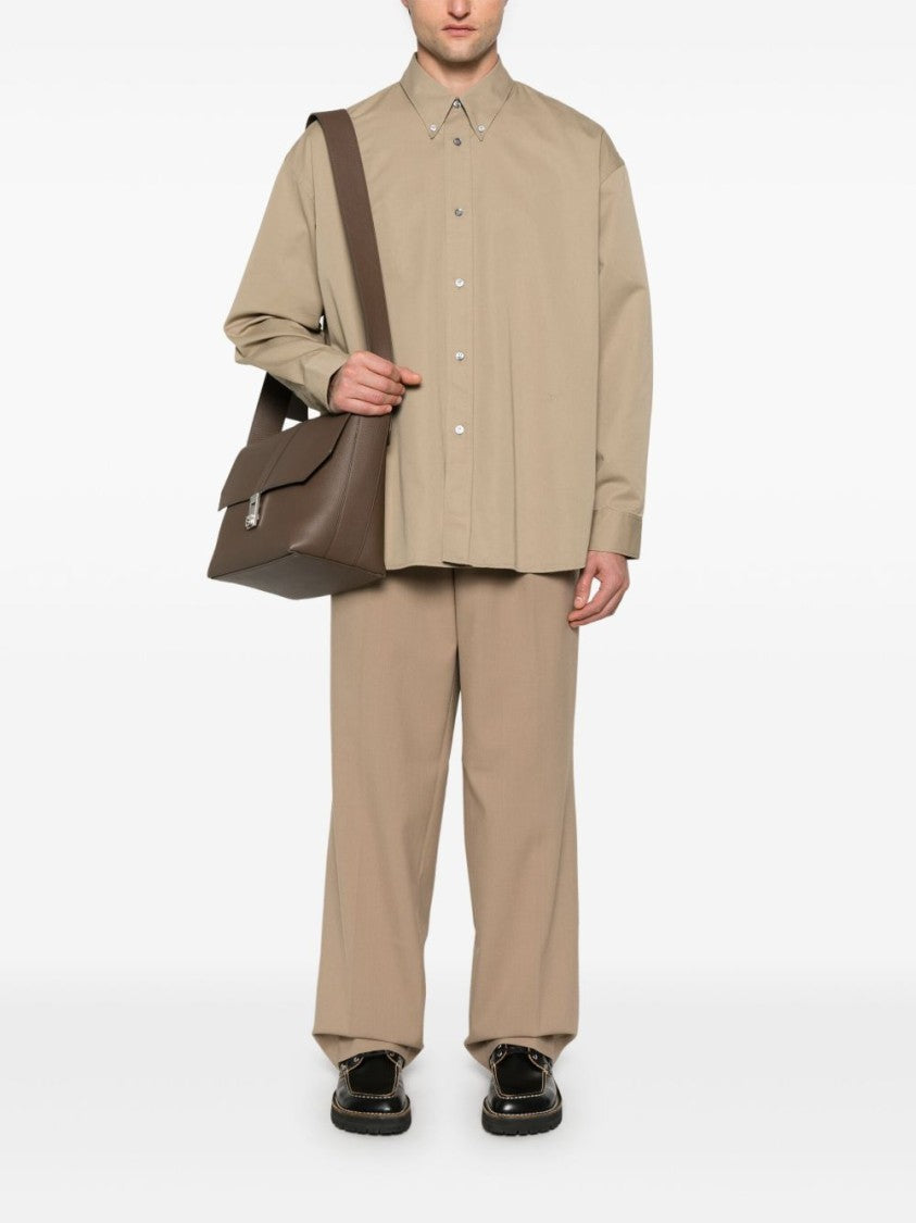 Studio Nicholson Sesame Beige Relaxed Fit Shirt