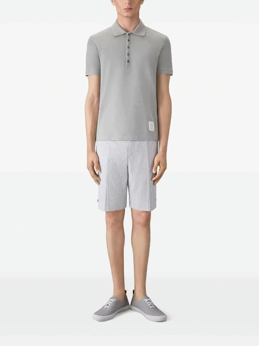 Thom Browne Thom Browne Classic Piqué Short-Sleeve Polo Shirt