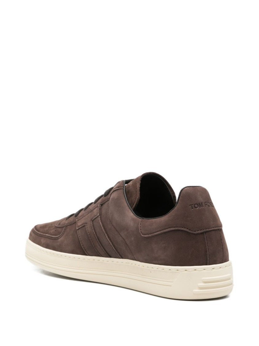 Tom Ford Low-Top Sneakers With Dark Brown Upper