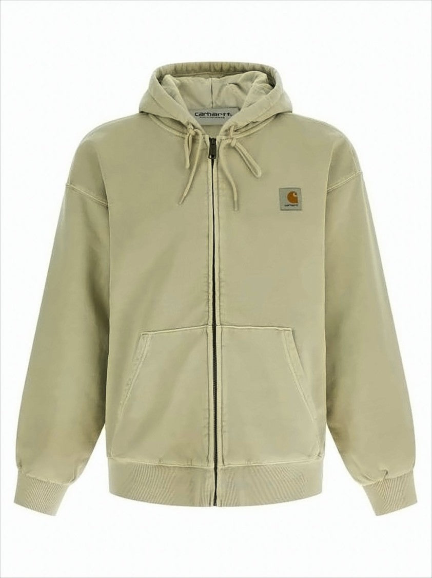 Carhartt Wip Hooded Zip-Up Vista Jacket With Ribbed Cuffs