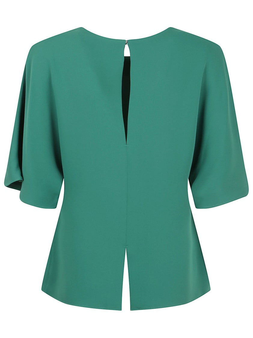 Parosh Cady Blouse With Elegant Back Slit