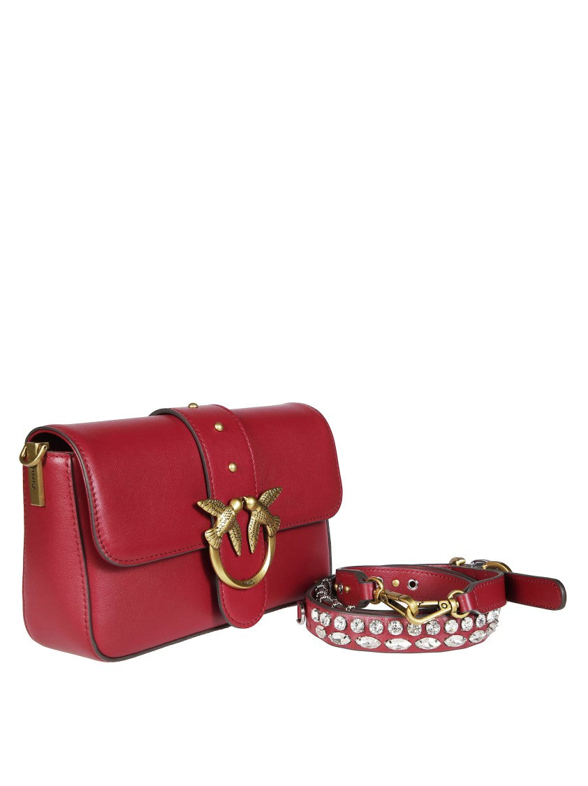 Pinko Classic Slouchy Handbag With Metallic Chain Strap