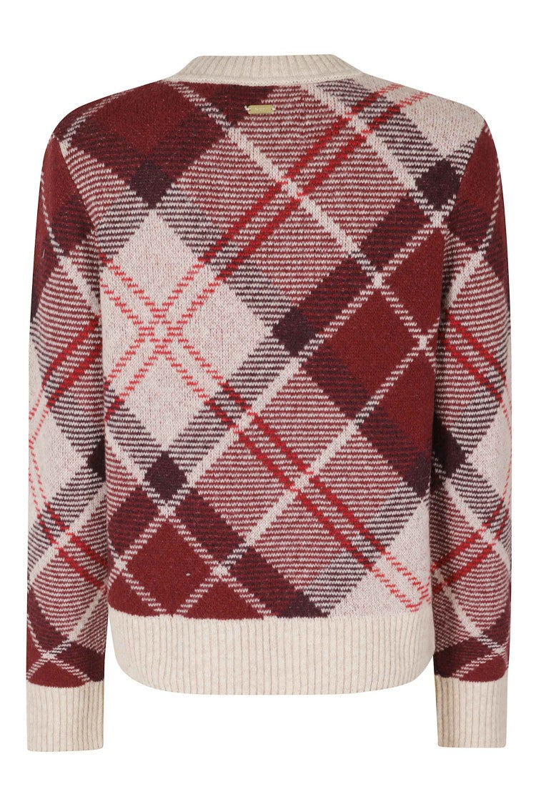 Barbour Multicolor Stevie Plaid Wool-Blend Knit Sweater