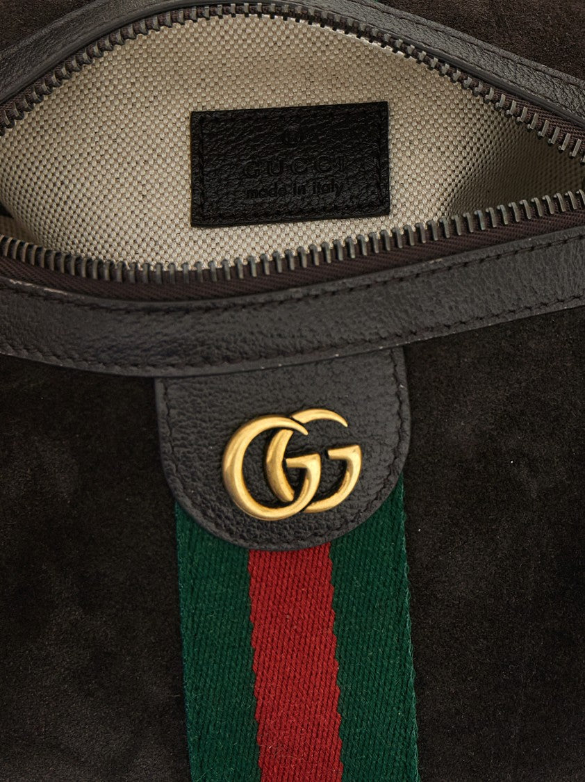 Gucci 'Ophidia' Mini Suede And Leather Bag