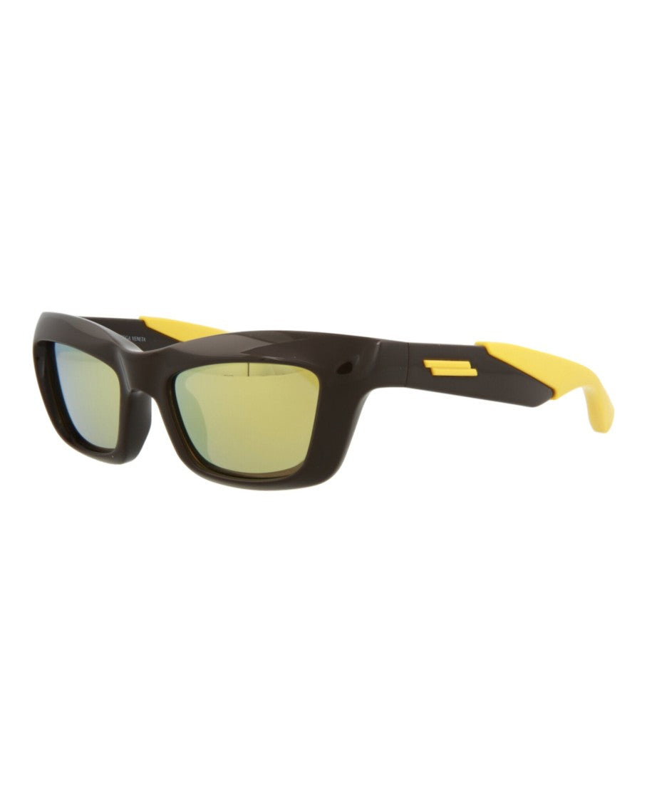 Bottega Veneta Square-Frame Injection Sunglasses