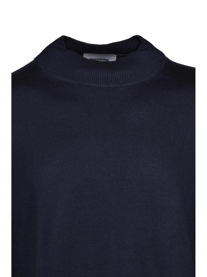 Dressism. Turtleneck Knit Sweater With High Neck Design