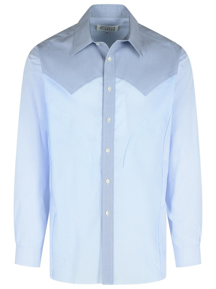 Maison Margiela Light Blue Cotton Shirt
