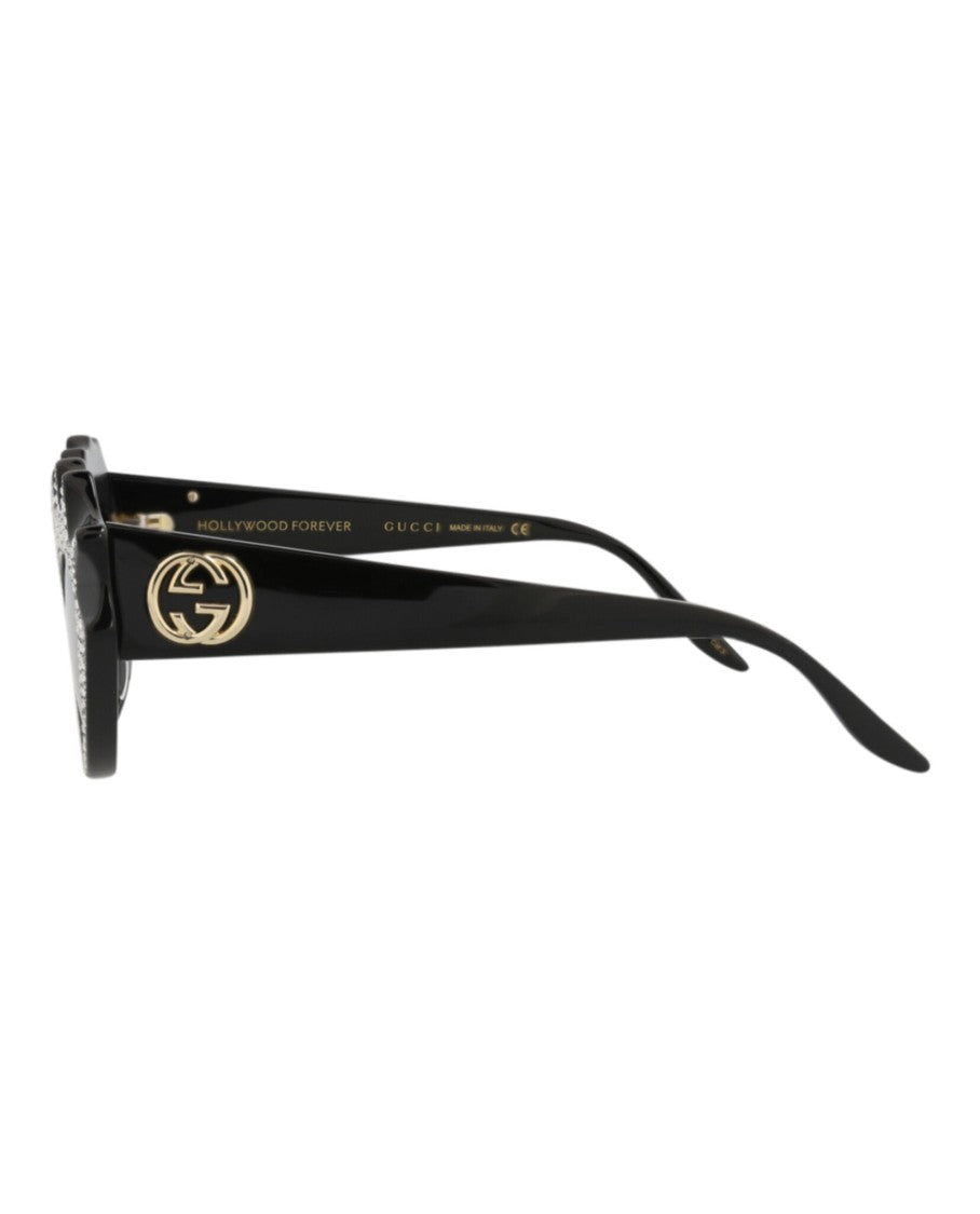 Gucci Cat Eye-Frame Sunglasses With Crystal Embellishments