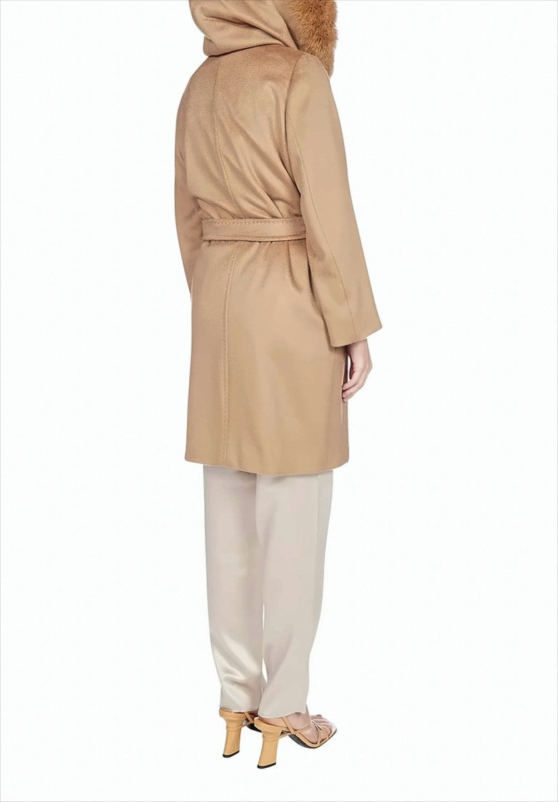 Max Mara Knee-Length Coat With Belted Waist