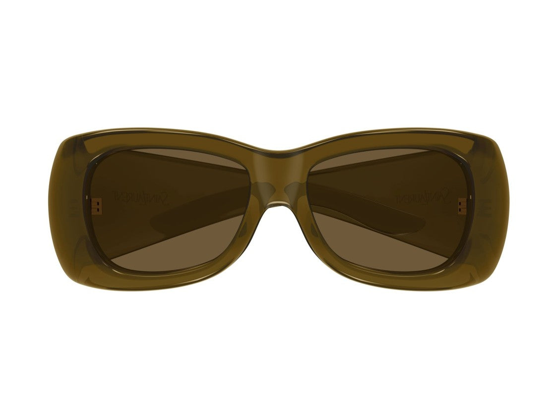 Saint Laurent Sl 901 Howl Glossy Oversized Square Sunglasses