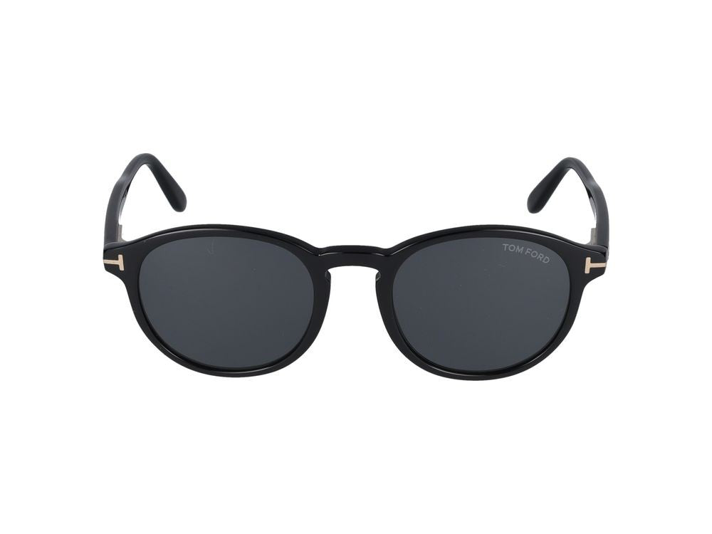Tom Ford Round Frame Sunglasses With Subtle Metallic Accents