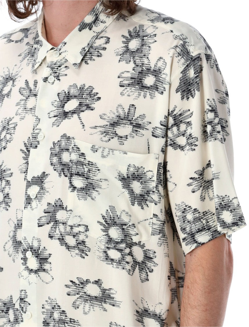 Magliano Pixel Flower Print Boxy Shirt