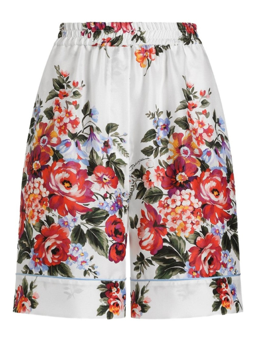 Dolce & Gabbana Relaxed Floral Print Shorts