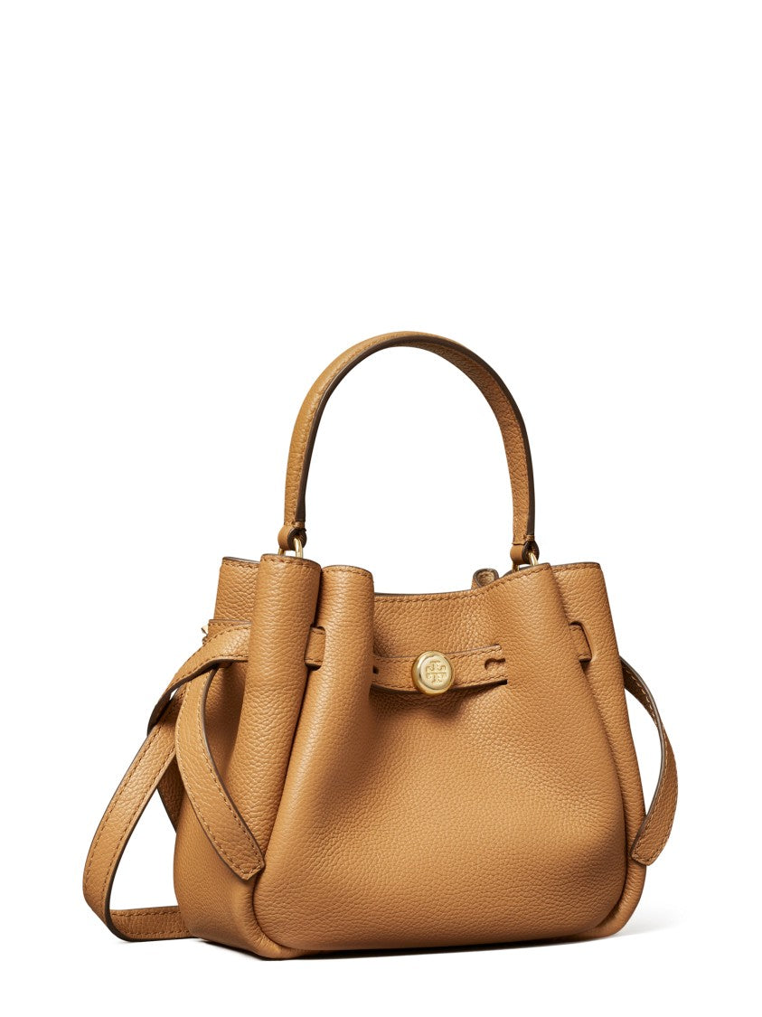 Tory Burch Romy Mini Bucket Bag With Textured Leather