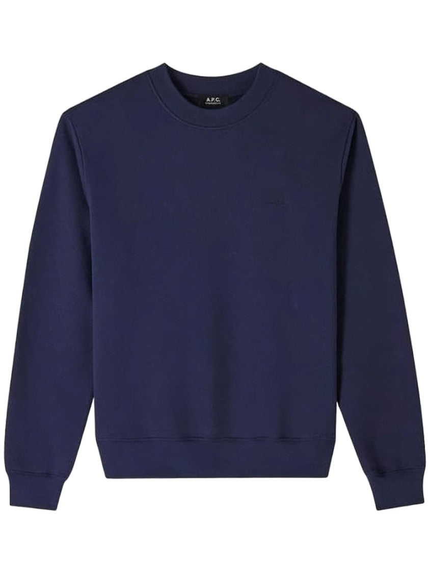A.P.C. Long-Sleeve Crewneck Sweatshirt With Ribbed Cuffs