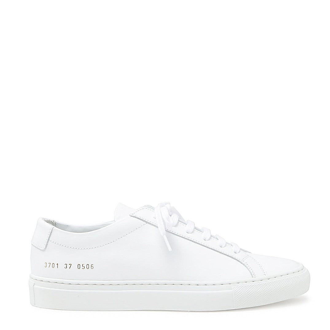 Common Projects White Achille Smooth Leather Sneakers