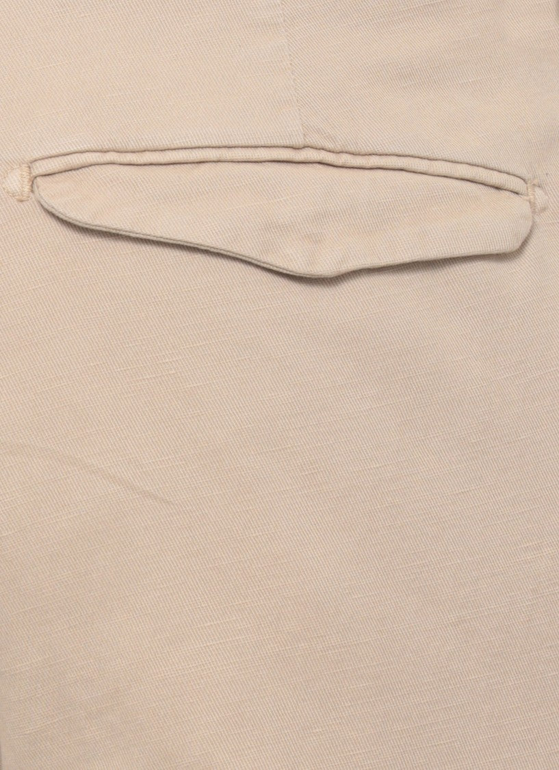 Briglia 1949 Beige Bg21 Cotton Straight-Leg Pants