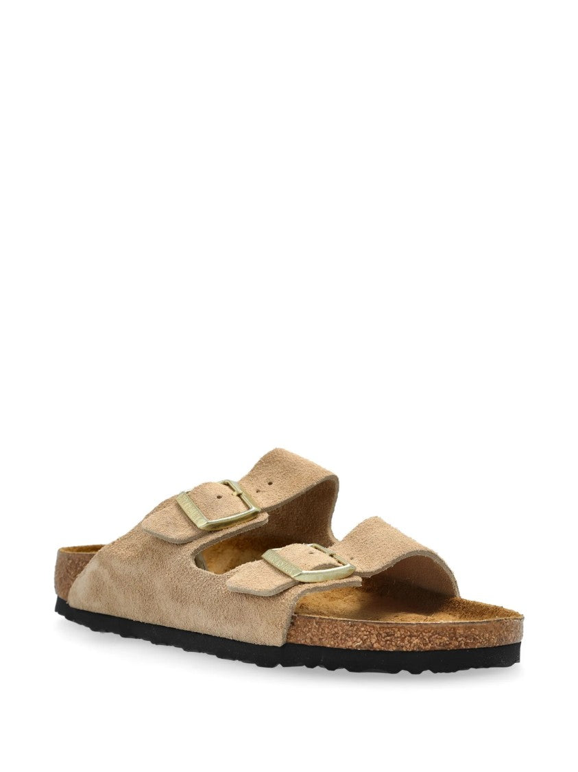 Birkenstock Two-Strap Suede Arizona Sandals
