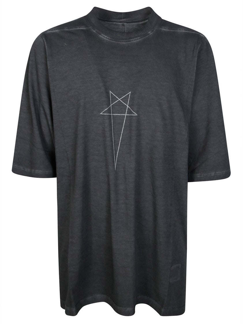 Drkshdw Black Jumbo Geometric Star Boxy Oversized T-Shirt