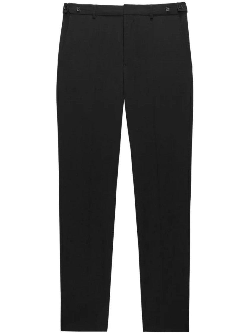 Msgm Straight-Leg Tailored Pants With Button Closure