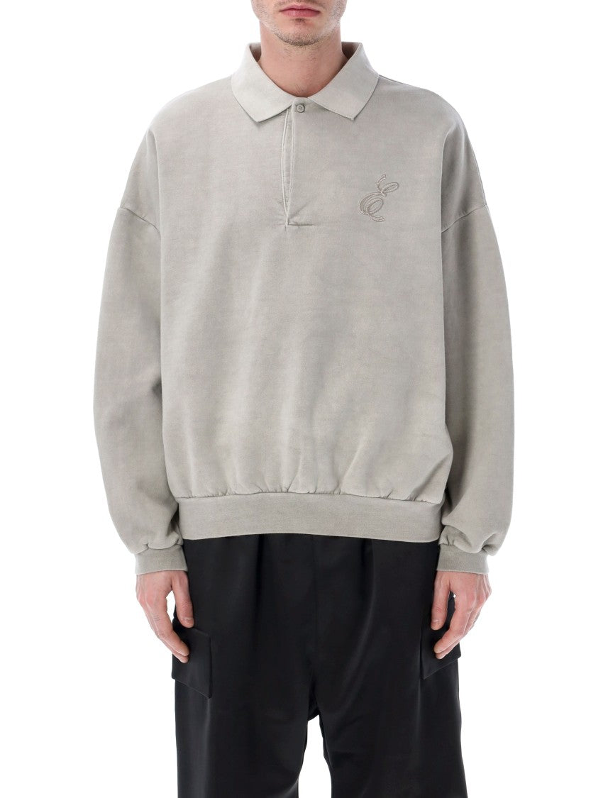 Fear Of God Fleece Embroidered Classic Polo Shirt