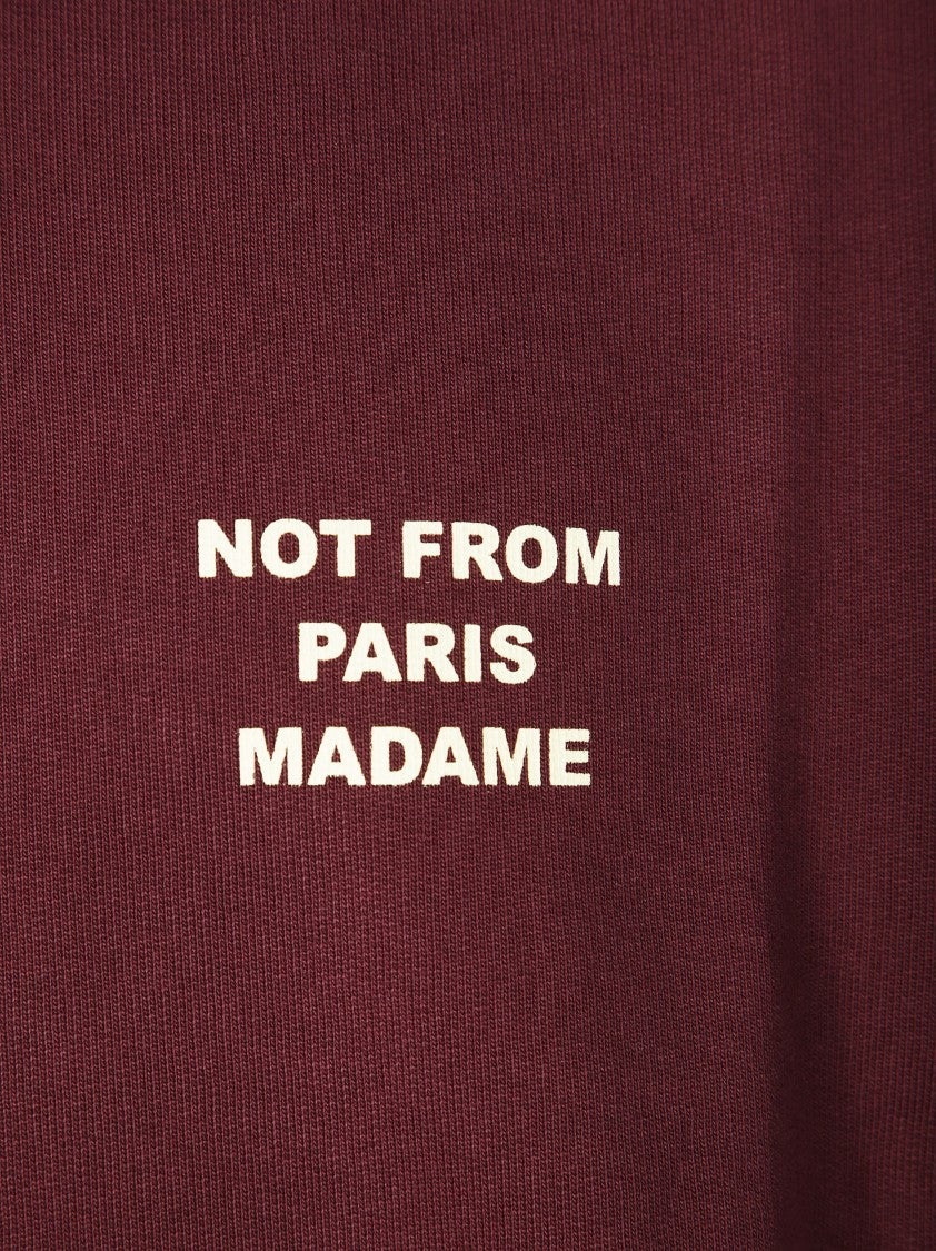 Drôle De Monsieur Crewneck Sweatshirt With Bold Logo Design