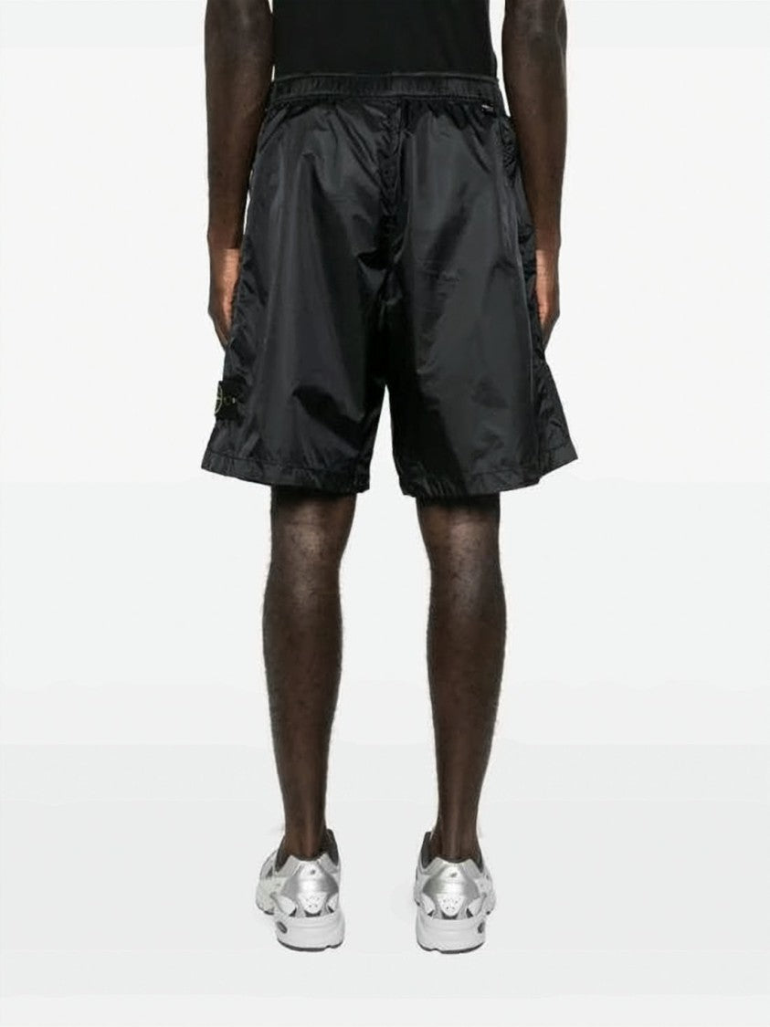 Stone Island Lightweight Polyamide Shorts With Distinctive Logo Patch