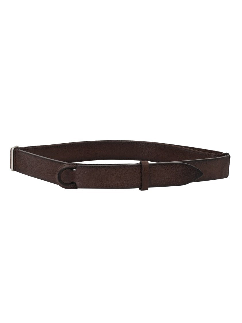 Claudio Orciani Calf Leather Integrated Belt