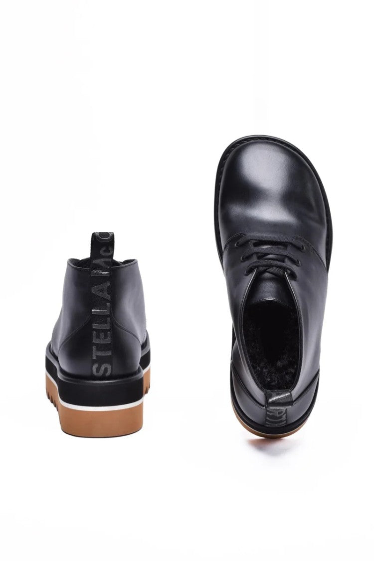 Stella Mccartney Wedge Boot Rubber Sole - Black