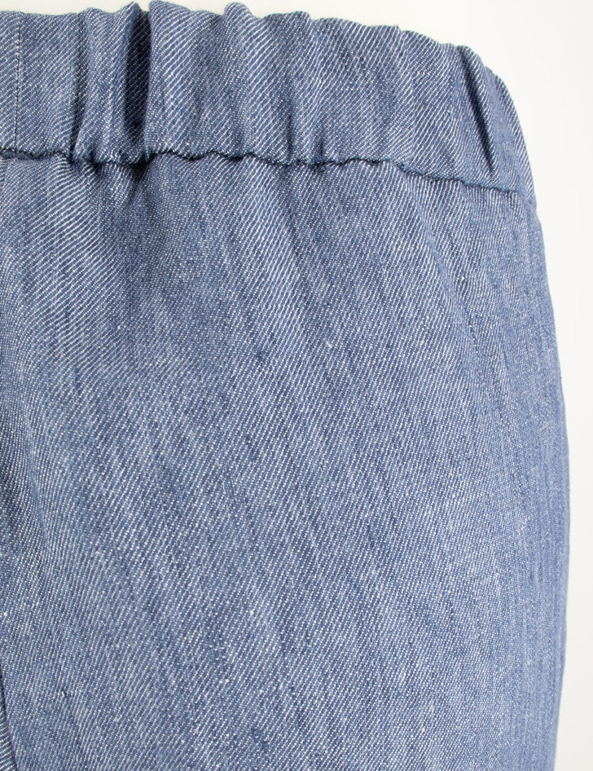 Le Tricot Perugia Wide-Fit Trousers With Elastic Waistband