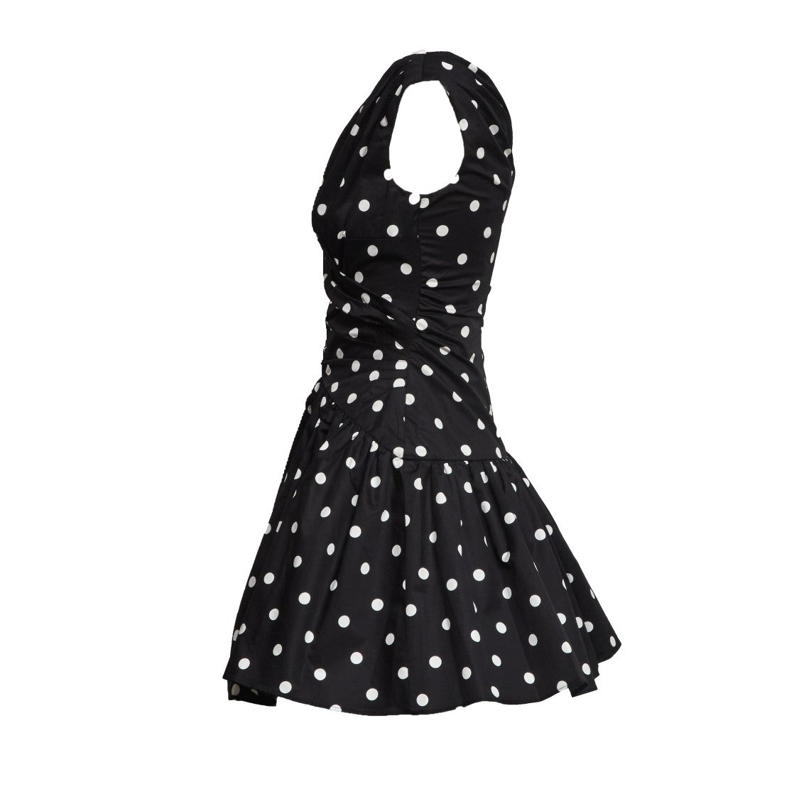 Self-Portrait Black Polka Dot Mini Dress