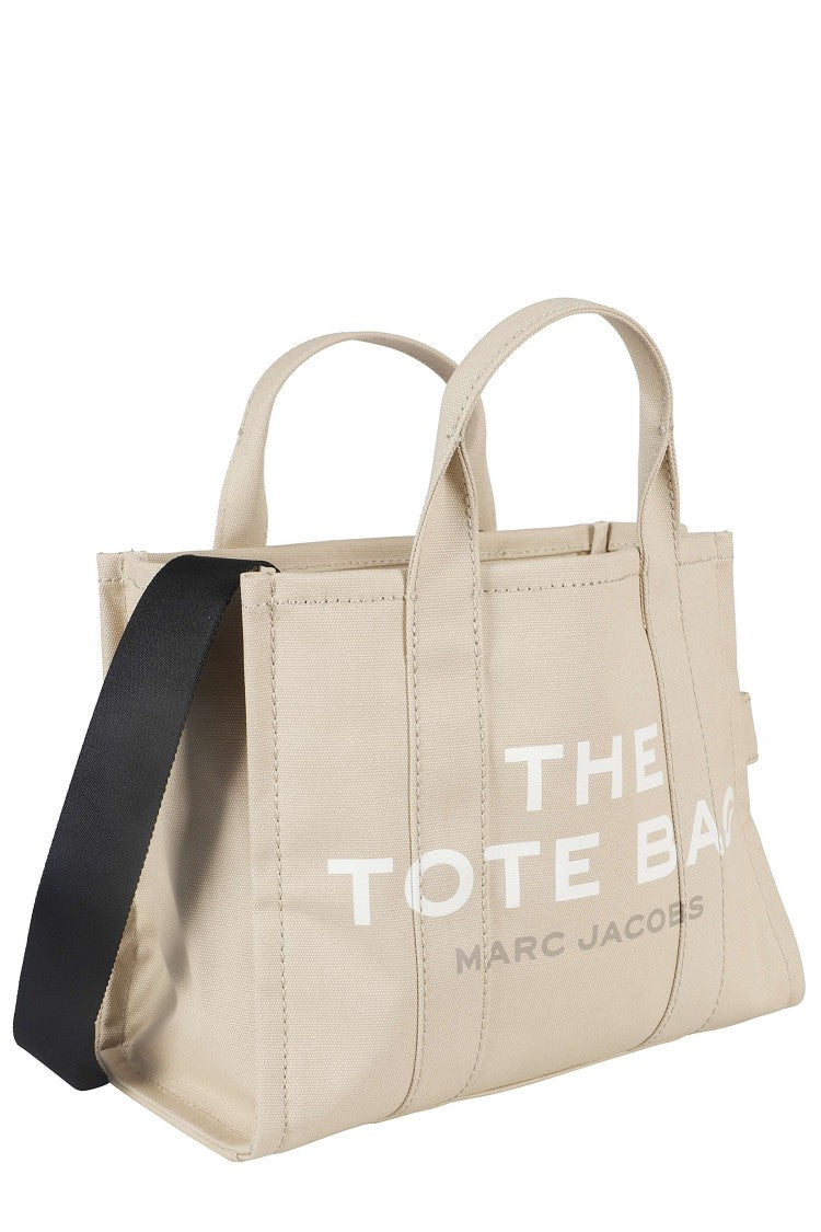 Marc Jacobs Beige The Medium Tote Canvas Top-Zip Tote Bag