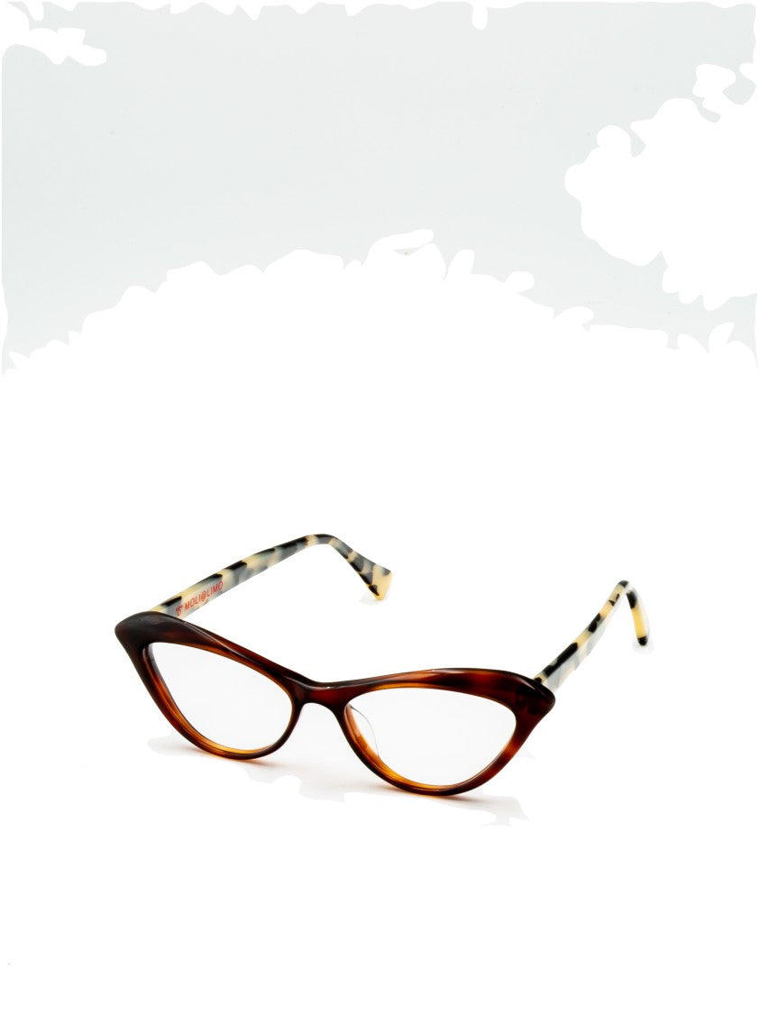 Moli@Limo Chic Cat-Eye Optical Frames In Rich Brown