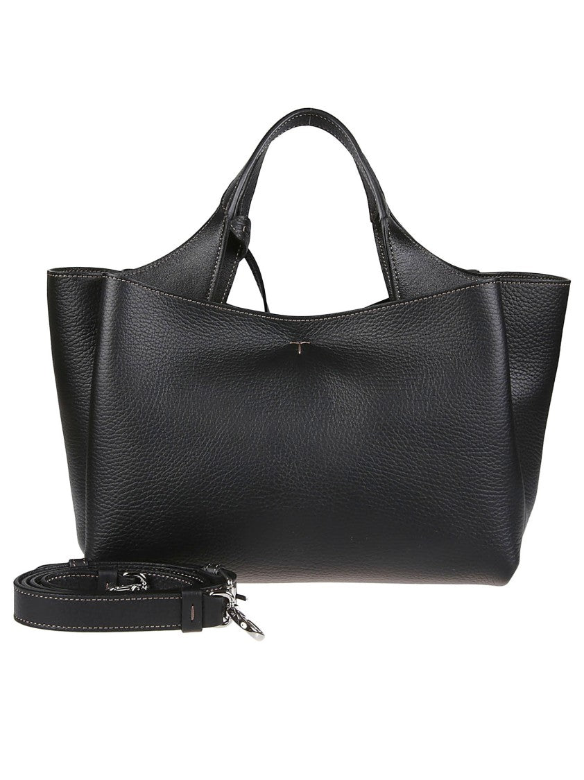 Tod's Black Mini Apa 2 Structured Calf Leather Shoulder Bag