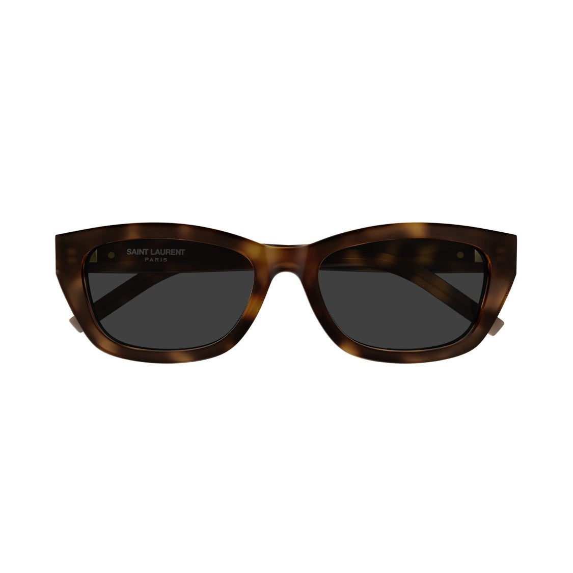 Saint Laurent Rectangular Tortoiseshell Acetate Sunglasses With Gold-Tone Logo Detail