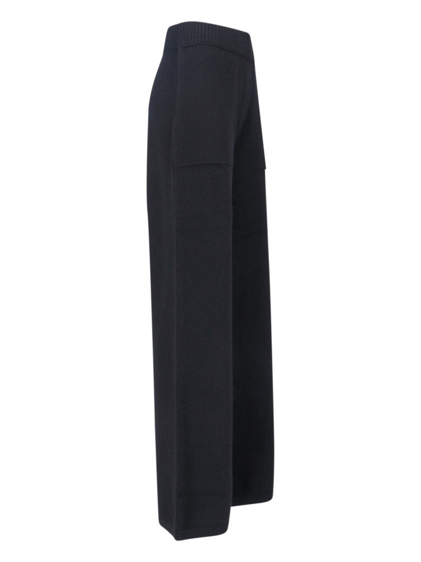 Uma Wang Wide-Leg Trousers With High Ribbed Waistband