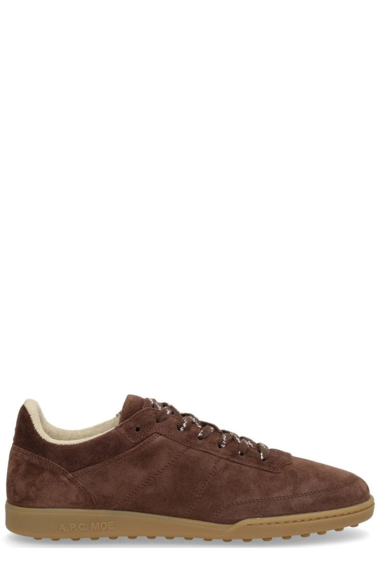 A.P.C. Minimalist Low-Profile Sneakers With Contrasting Laces