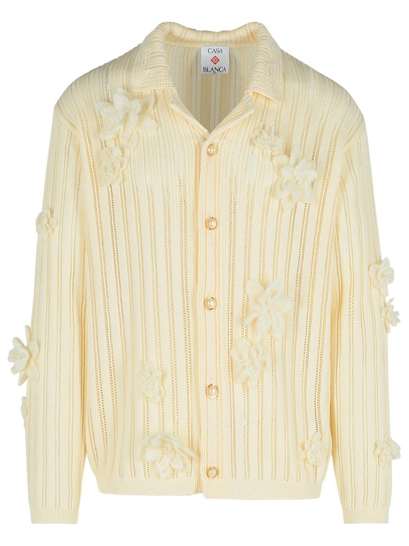 Casablanca Cream Cotton Shirt