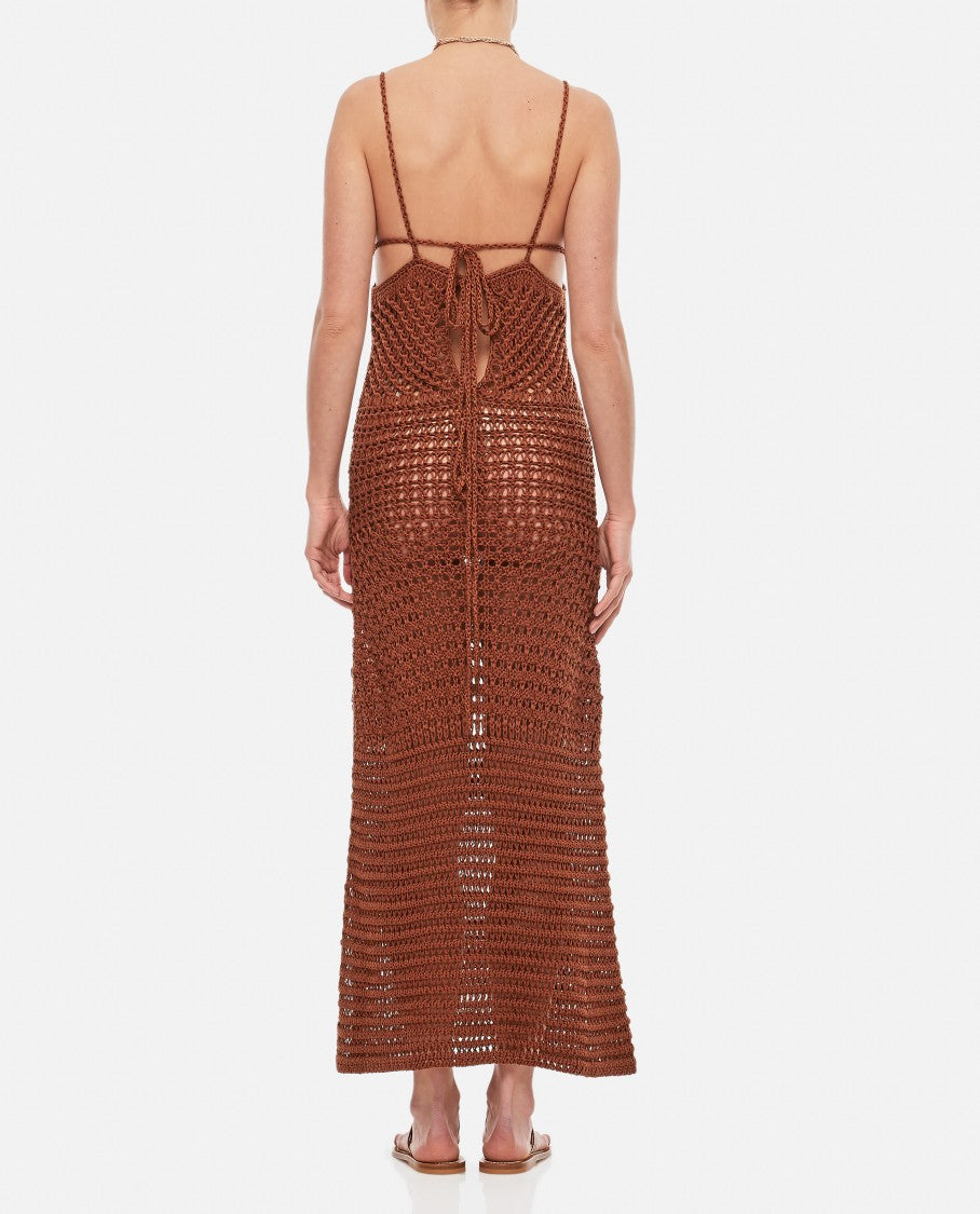 Alanui Mother Nature Crochet Cotton Dress