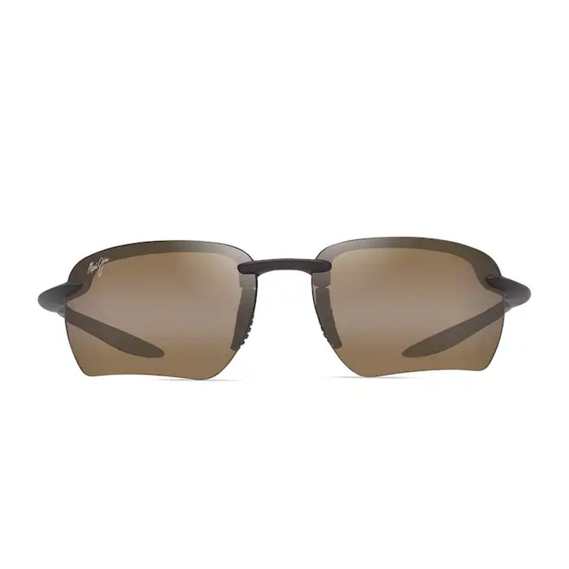 Maui Jim Matte Brown Hcl Bronze Ho'okipa Ultra G Bio-Injected Wraparound Sunglasses
