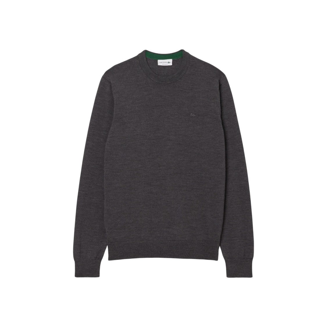 Lacoste Merino Wool Sweater With Ribbed Finishes