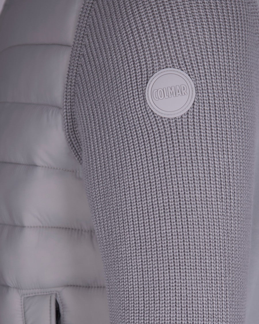 Colmar Originals Quilted Nylon Jacket With Knitted Sleeves