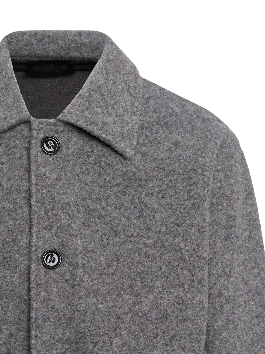 Dondup Wool-Blend Flap Pocket Jacket