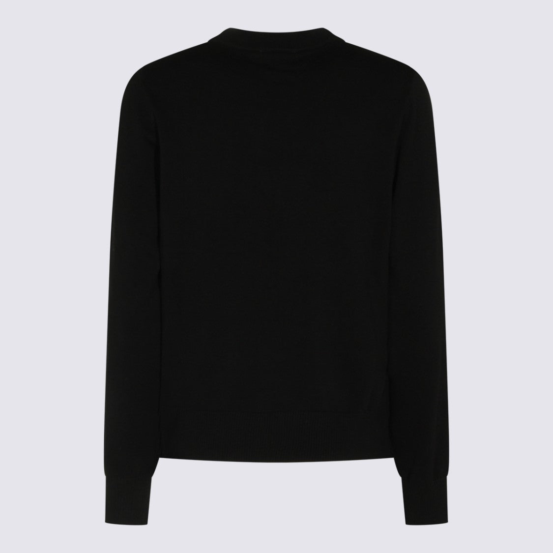 Ganni Graphic Black Sweater With Banana Motif And Recycled Message