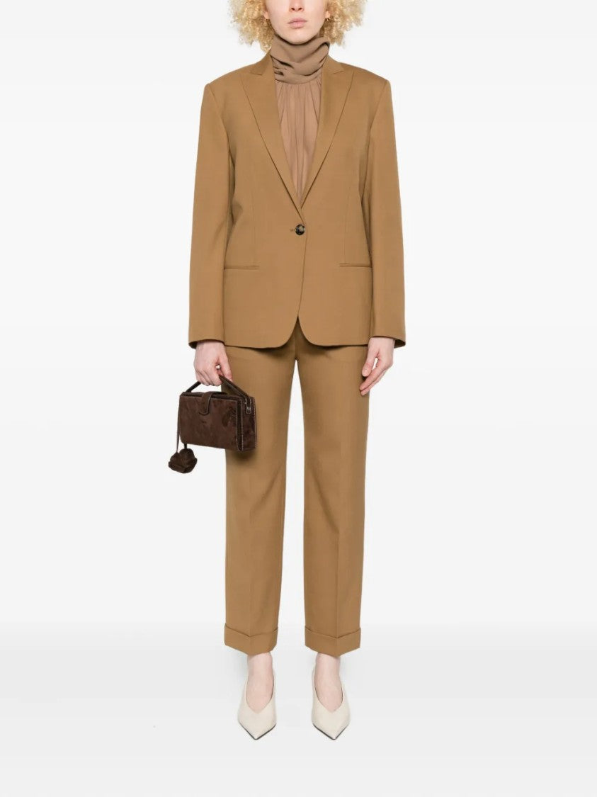 Alberta Ferretti Straight-Leg Tailored Mid-Rise Waist Pants