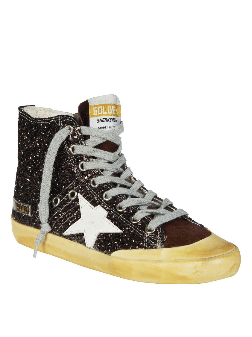 Golden Goose Francy Penstar Glitter High-Top Sneakers