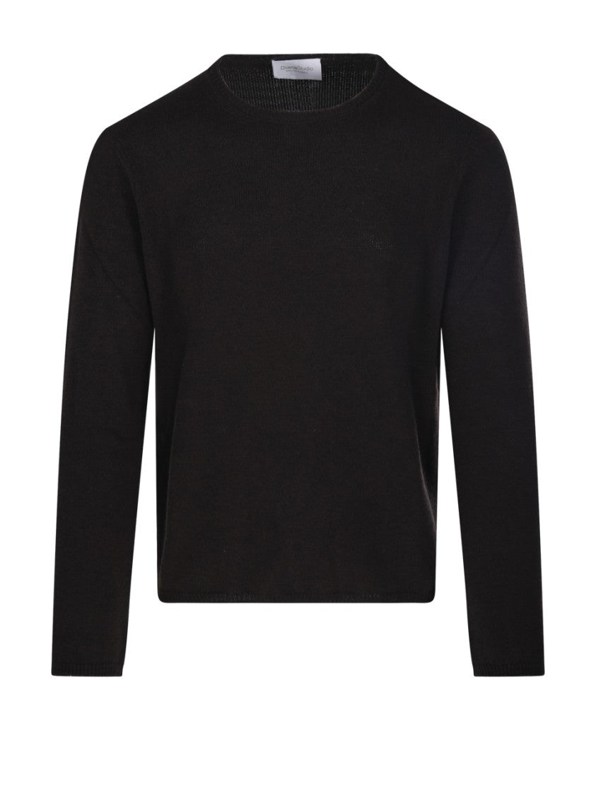 Diana Studio Classic Round Neck Cashmere Sweater For Men